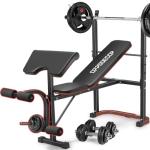 Adjustable 6-in-1 Weight Bench Set for Home Gym