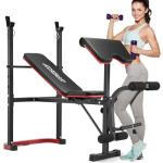 Adjustable 6-in-1 Weight Bench Set for Home Gym