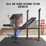 Adjustable 6-in-1 Weight Bench Set for Home Gym