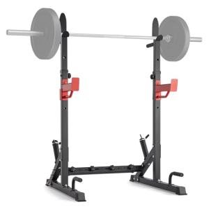 VEVOR Adjustable Squat Stand with Weight Plate Storage