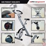 Ultrasport F-Bike Folding Exercise Bike - 286 lbs Capacity