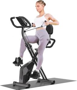 4-in-1 Foldable Exercise Bike with LCD Display