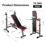Adjustable Foldable Weight Bench for Home Gym