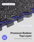 48 Sq Ft Interlocking Exercise Mats for Home Gym