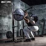 GORILLA SPORTS Squat Rack - Adjustable Heavy Duty
