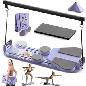 6-in-1 Portable Pilates Reformer for Home Workouts