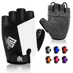 HTZPLOO Lightweight Cycling Gloves with Cushioning