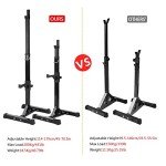 Adjustable Squat Rack for Home Gym Fitness