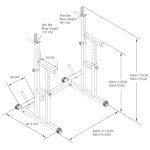 Adjustable Heavy Duty Squat & Bench Rack