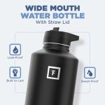 1.9L Insulated Water Bottle with Straw Lid