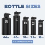 1.9L Insulated Water Bottle with Straw Lid