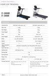 F1-3000R Folding Treadmill with Touch Screen