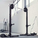 2-Piece Adjustable Steel Squat Rack with Weight Capacity