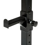 2-Piece Adjustable Steel Squat Rack with Weight Capacity