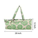 Mandala Pattern Yoga Mat Bag - Jute/Cotton