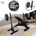 K-Sport Adjustable Barbell Squat Rack & Bench