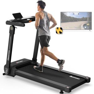 Foldable Incline Treadmill with Bluetooth & Programs