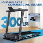 Foldable Incline Treadmill with Bluetooth & Programs