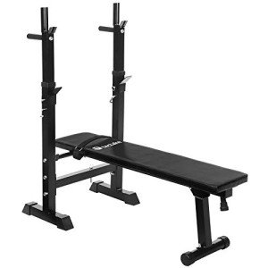 Adjustable Weight Bench with Dip Station & Rack