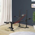 Adjustable Weight Bench with Leg Developer for Home Gym
