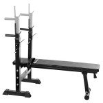Adjustable Weight Bench with Dip Station & Rack