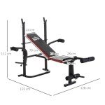 Adjustable Weight Bench with Leg Developer for Home Gym
