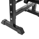 Adjustable Weight Bench with Dip Station & Rack