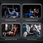 Adjustable Weight Bench with Leg Developer for Home Gym