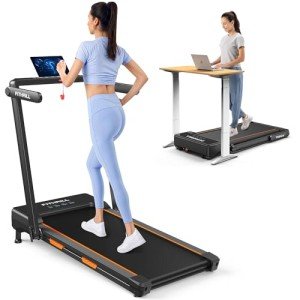Fithrill Foldable Under Desk Treadmill with LED Display