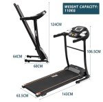Folding Electric Treadmill with Bluetooth & Incline
