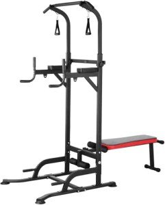 Multifunctional Power Tower with Dip Stand & Bench