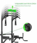 Multifunctional Power Tower with Dip Stand & Bench