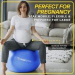 URBNFit 65CM Anti-Burst Exercise Ball with Pump