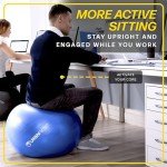 URBNFit 65CM Anti-Burst Exercise Ball with Pump