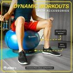 URBNFit 65CM Anti-Burst Exercise Ball with Pump
