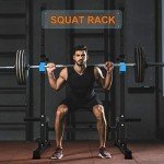 Adjustable Multi-Function Squat Rack and Dip Stand
