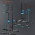 Adjustable Multi-Function Squat Rack and Dip Stand