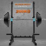 Adjustable Multi-Function Squat Rack and Dip Stand