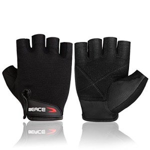Beace Anti-Slip Weight Lifting Gym Gloves