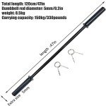 4FT Olympic Barbell for Weight Lifting & Strength