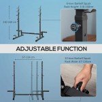 Adjustable Heavy-Duty Barbell Squat Rack Stand