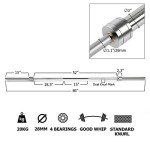 Bonnlo 7-Foot Olympic Weightlifting Barbell - 700 lbs