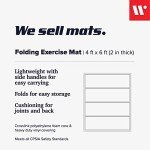 We Sell Mats - 4'x6' Folding Fitness Mat