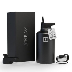 1.9L Insulated Stainless Steel Water Bottle with Straw