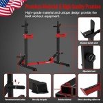 HARISON Adjustable Heavy Duty Squat and Bench Rack