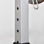Adjustable Barbell Squat Rack with Wheels