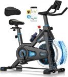 DMASUN Quiet Magnetic Resistance Exercise Bike with LCD