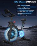 DMASUN Quiet Magnetic Resistance Exercise Bike with LCD