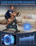 DMASUN Quiet Magnetic Resistance Exercise Bike with LCD