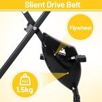 EVOLAND Foldable Exercise Bike with LCD Display